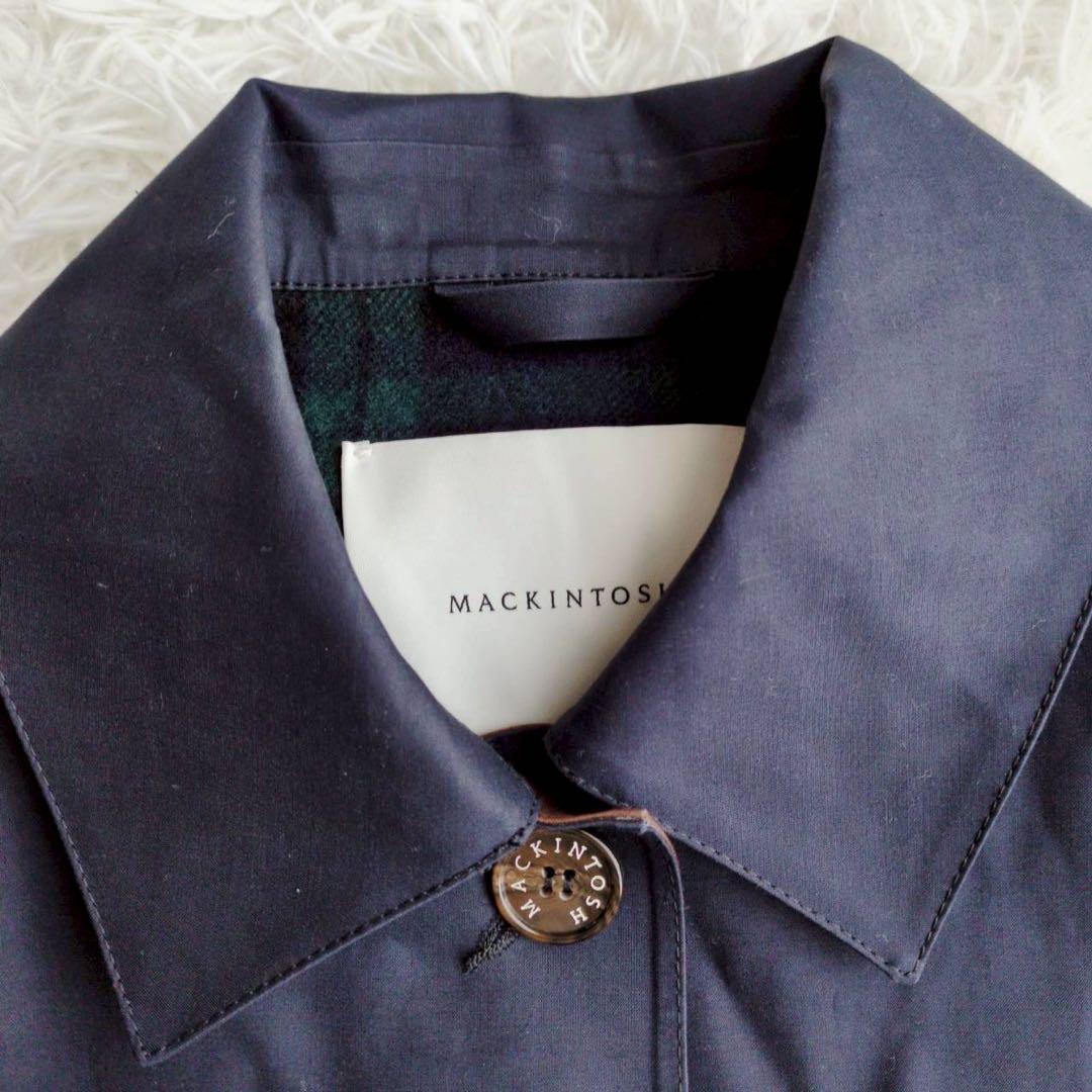 ◾︎現行◾︎ マッキントッシュ DAVIOT ゴム引き ステンカラーコート ネイビー