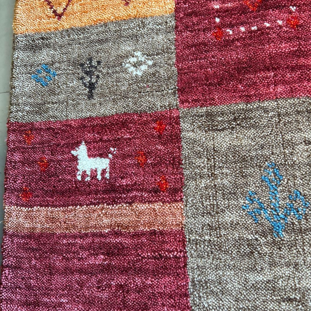 インドギャべ ロリバフ インド手織り絨毯 ラグ ハンドルーム 140×200cm