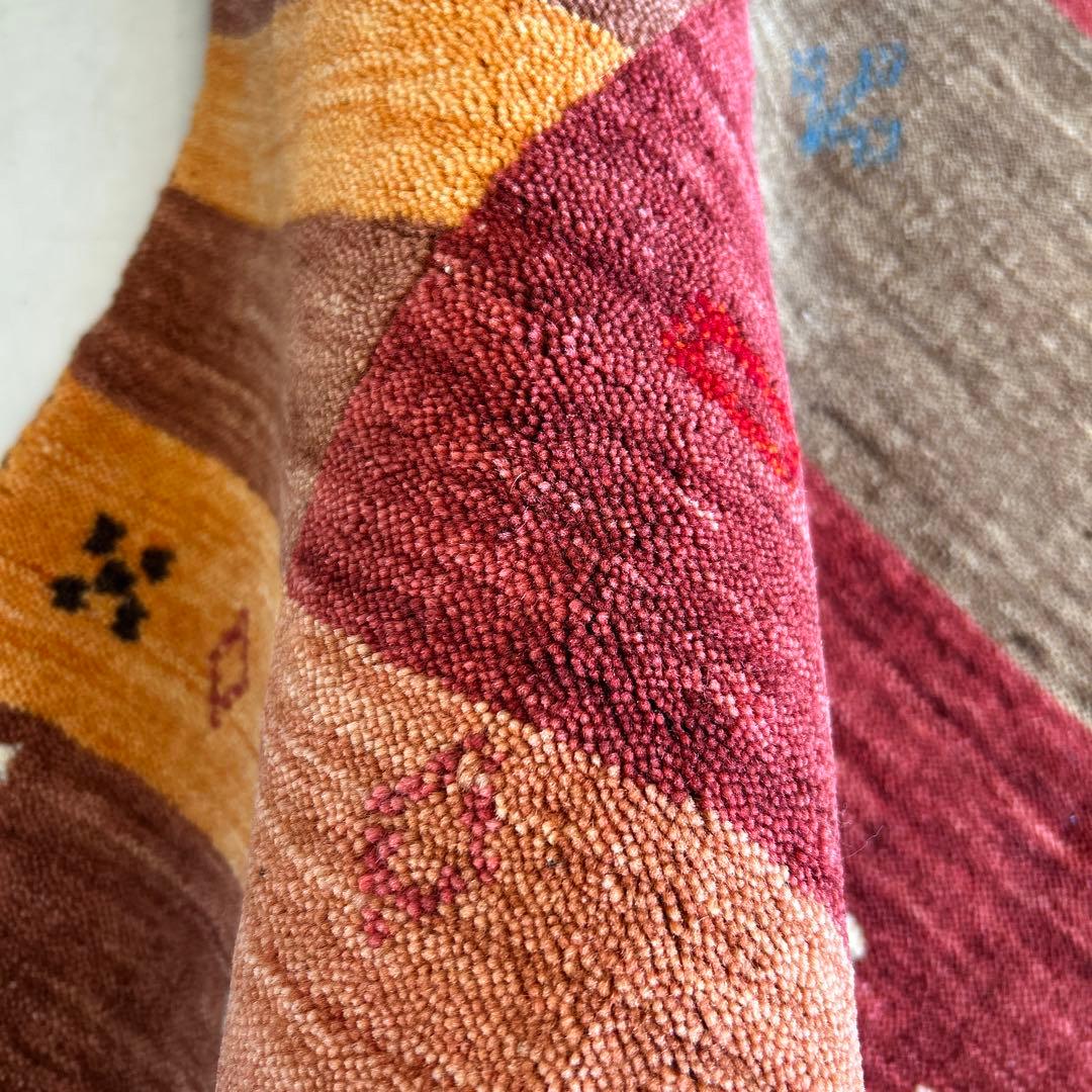 インドギャべ ロリバフ インド手織り絨毯 ラグ ハンドルーム 140×200cm