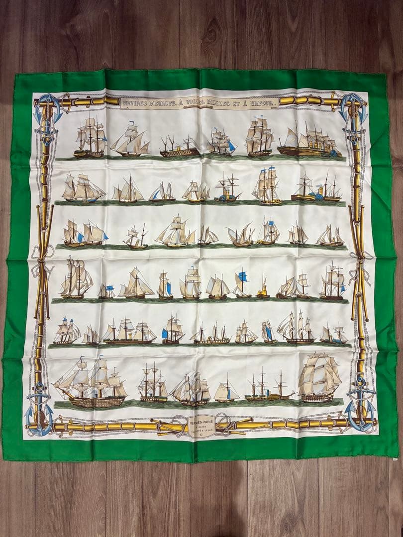 エルメス　HERMES 　スカーフ　カレ90　ヨット