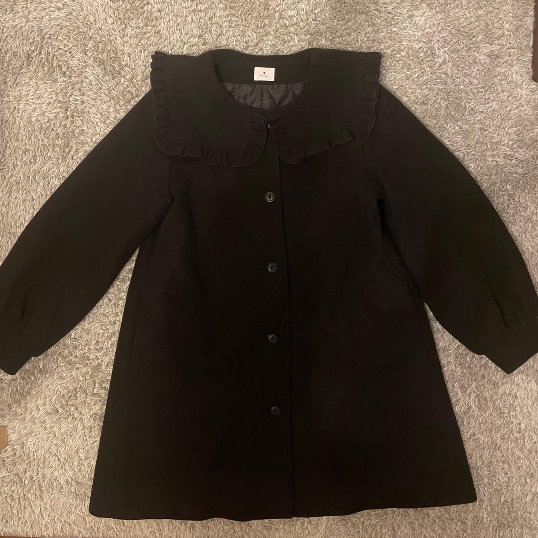 merry honey ブラックロングコート