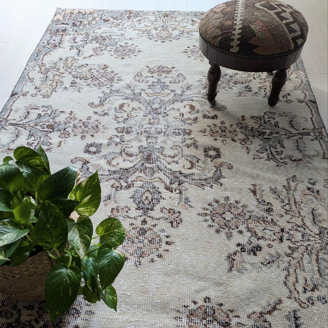 108×182 シックボタニカル　トルコヴィンテージラグ