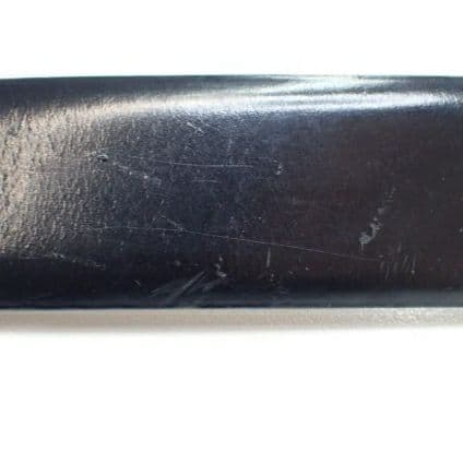 FENDI 黒レザーベルト Eマークバックル