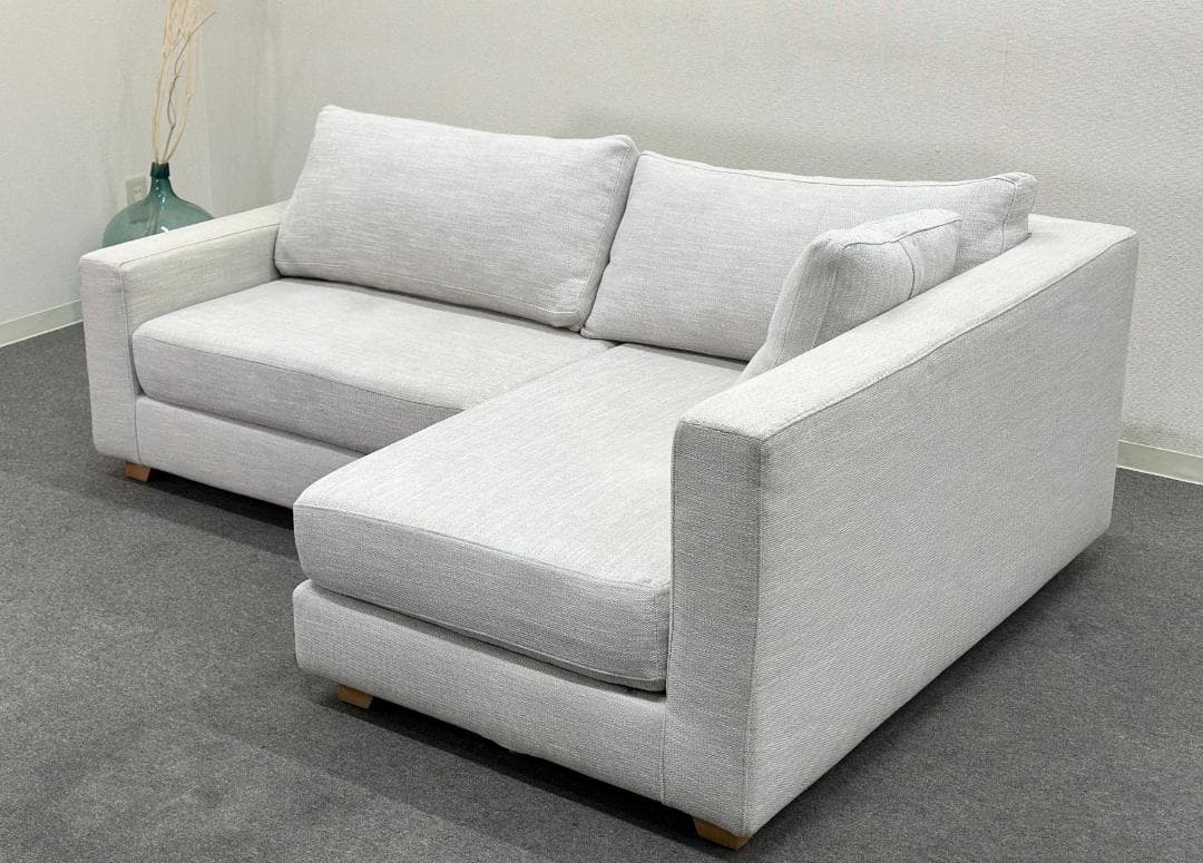 HUKLA/フクラ■REGATO　コーナーソファ　2人掛け　カウチ　ライトグレー