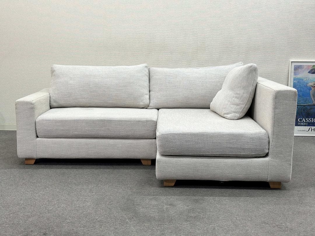 HUKLA/フクラ■REGATO　コーナーソファ　2人掛け　カウチ　ライトグレー