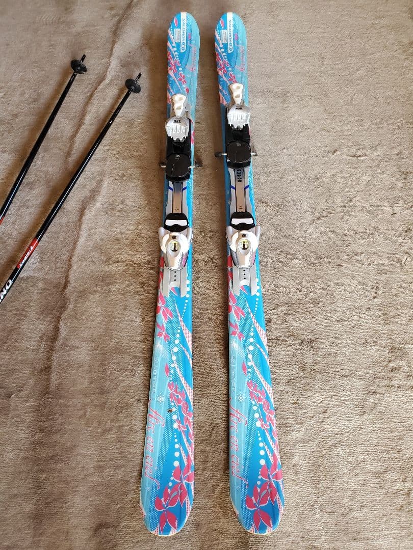 salomonカービング141ブーツ24～24.5ストック　セット