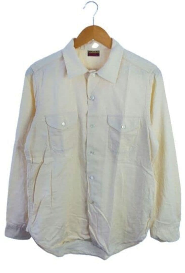 激レア　AT LAST & CO ワーキングシャツ 長袖 クリーム色