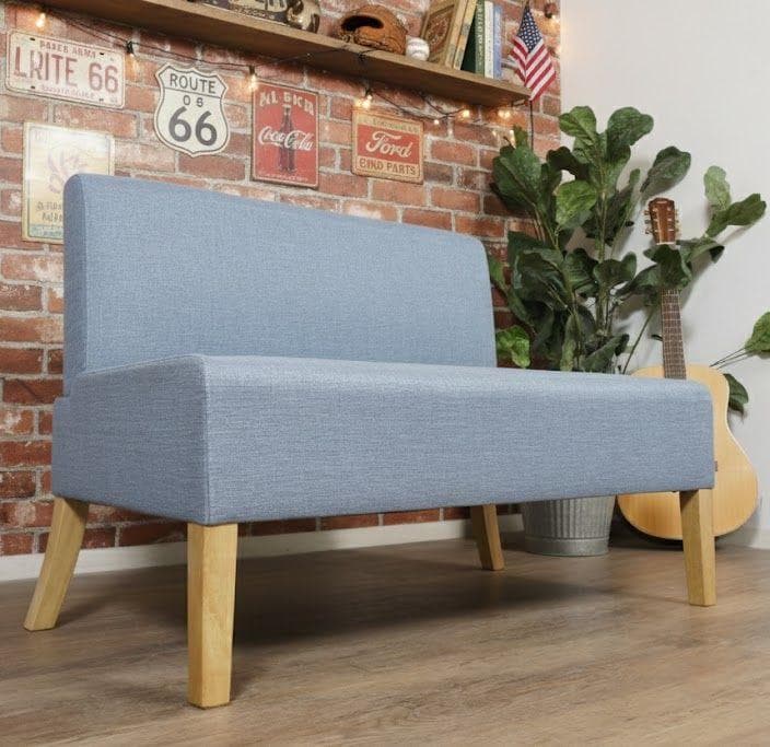 アウトレット　ダイニングソファ2P　二掛けソファ