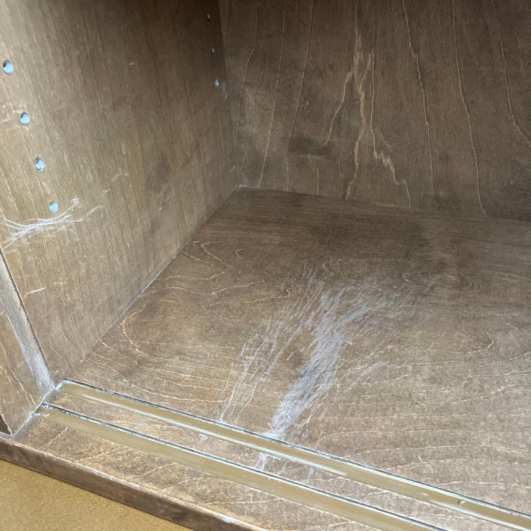 Belle Maison あたらしくて懐かしい　水屋箪笥風引戸キャビネット