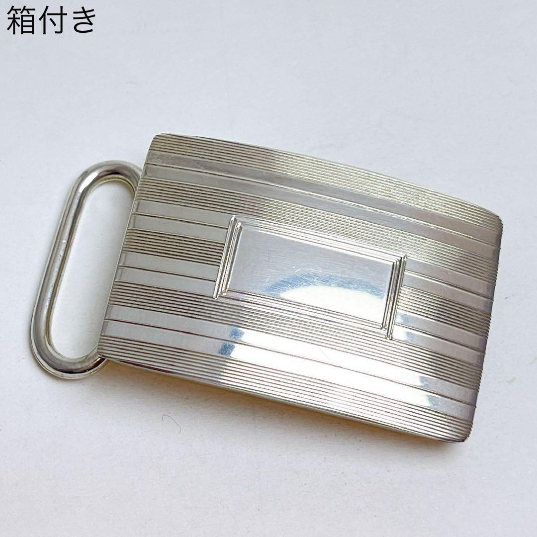 ティファニー　希少　エンジンターン　バックル　925