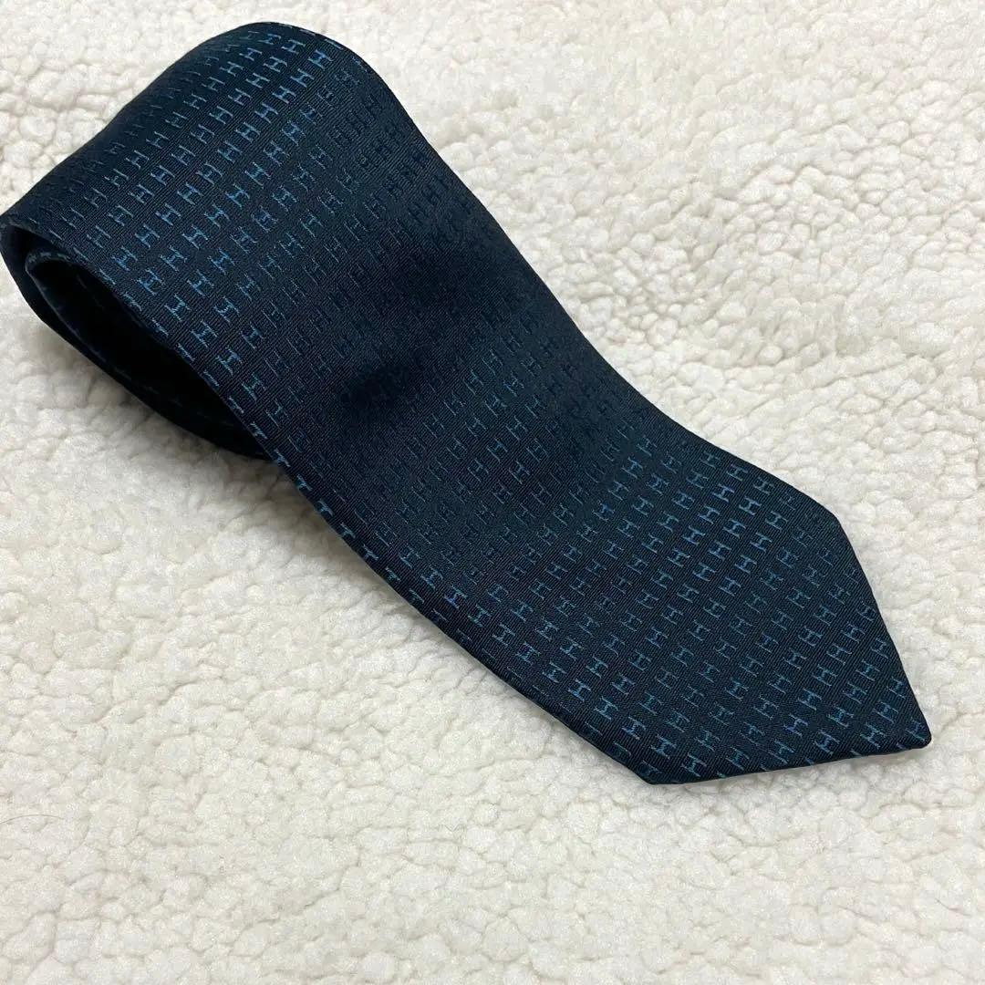 HERMES ネクタイ　ファソネH 美品　H織り