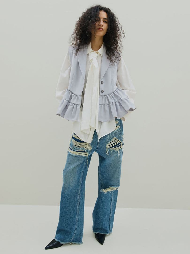 パンツ AmeriVINTAGE UND HARD DAMAGE LOOSE DENIM