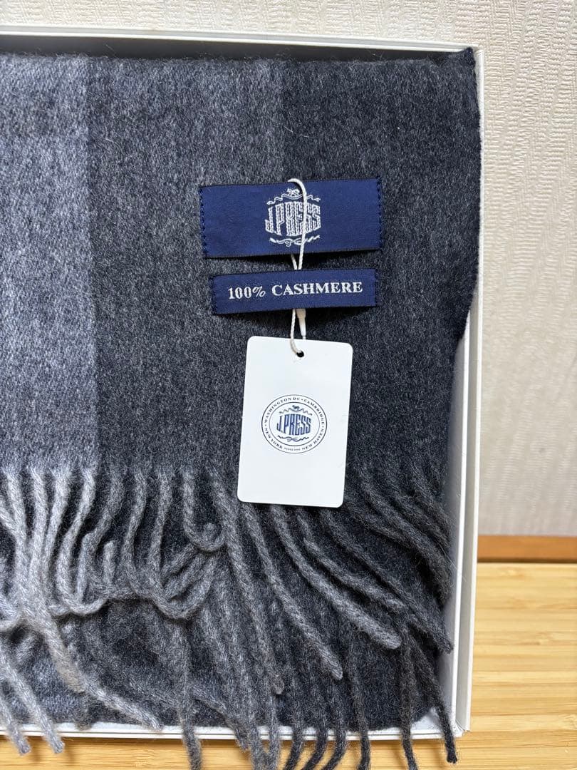 Jpress 100%カシミヤ グラデーションマフラー 新品