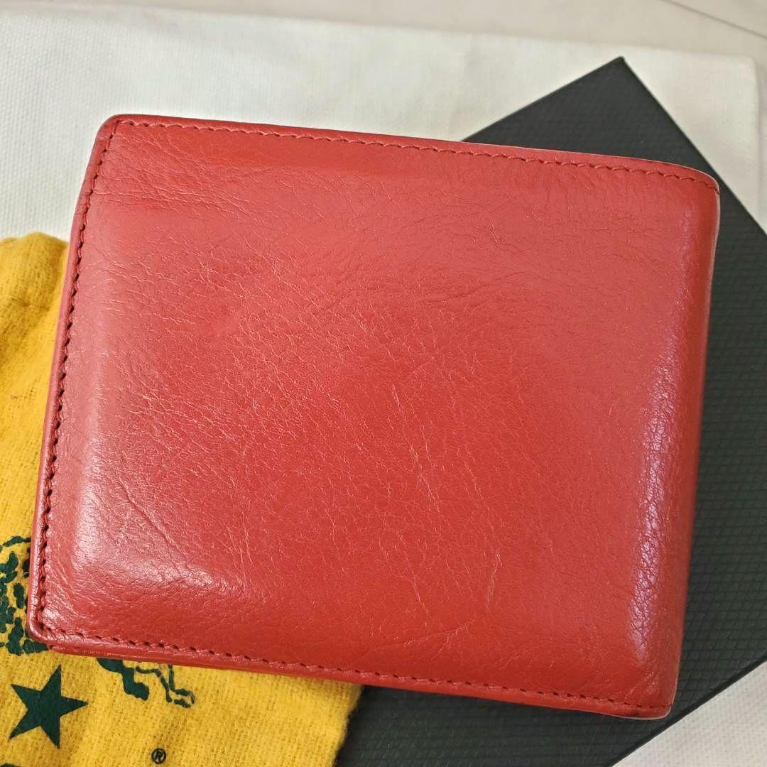 美品 メンズ人気モデル イルビゾンテ 2つ折り財布 小銭入れ 希少カラー