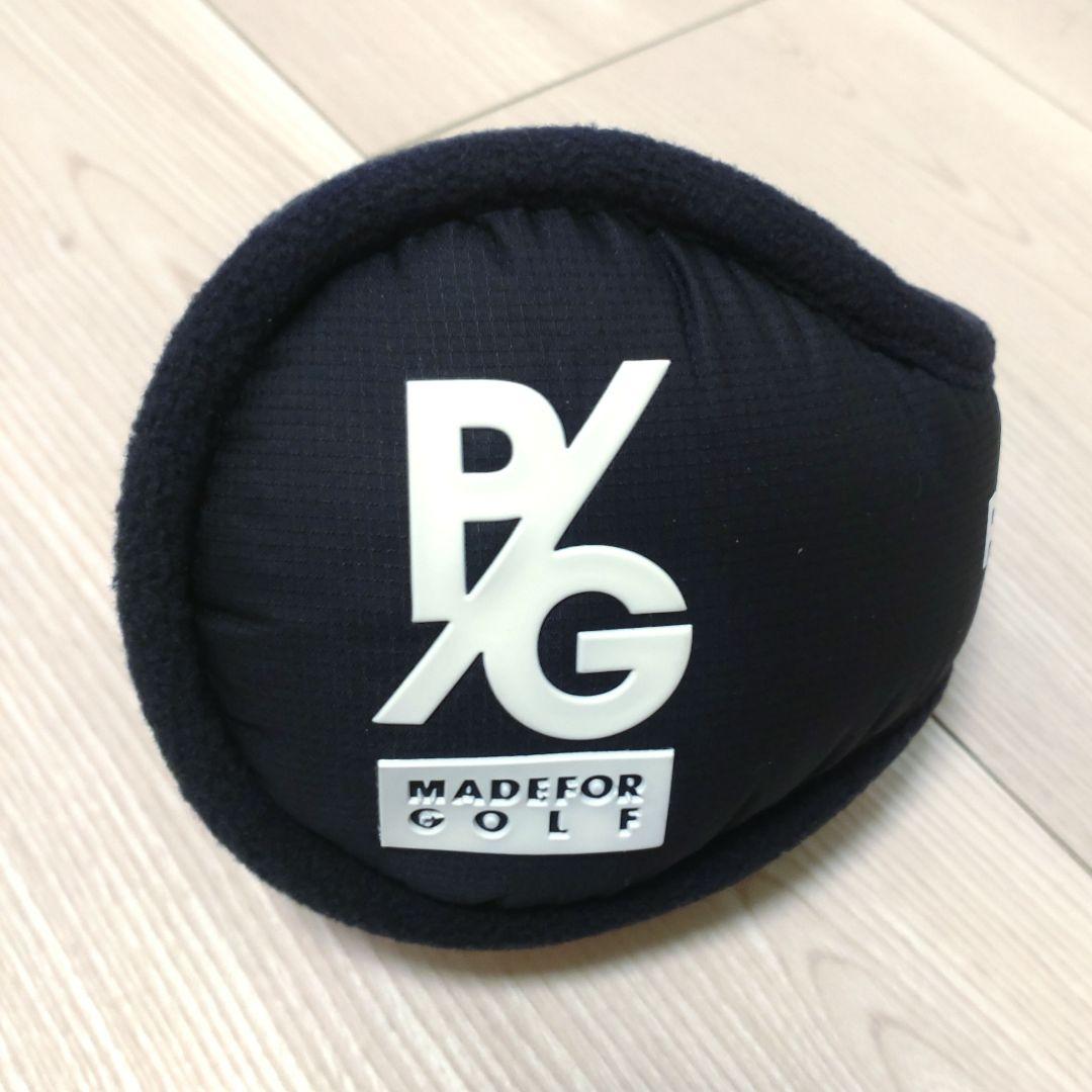 新品 PEARLY GATES ミトングローブ 耳当て 2点セットネイビー