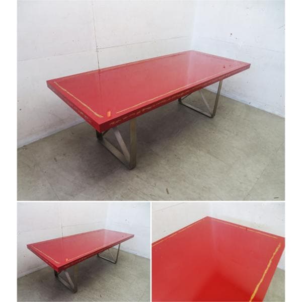 美品■名作■ロックストーン■ウルシ■岩倉榮利■ダイニングテーブル■漆塗り■