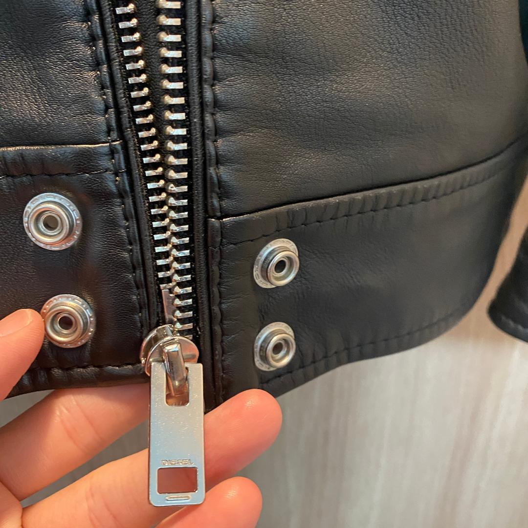 【美品】ディーゼル ラムレザー ライダース Mサイズ ブレイブマン ブラック