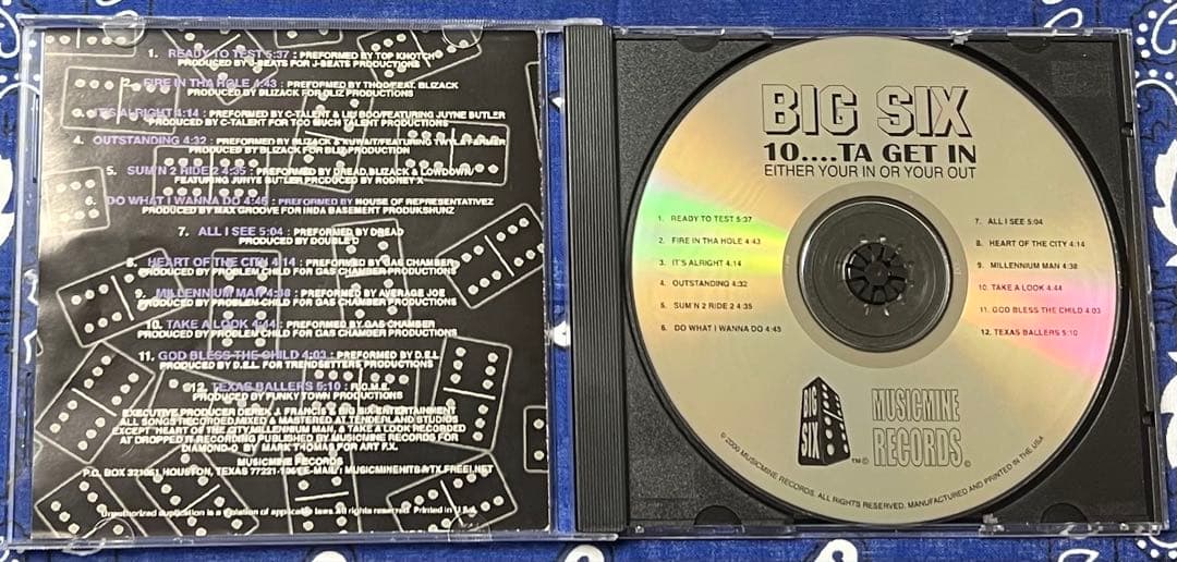 BIG SIX g-rap g-funk g-luv ギガレア お宝