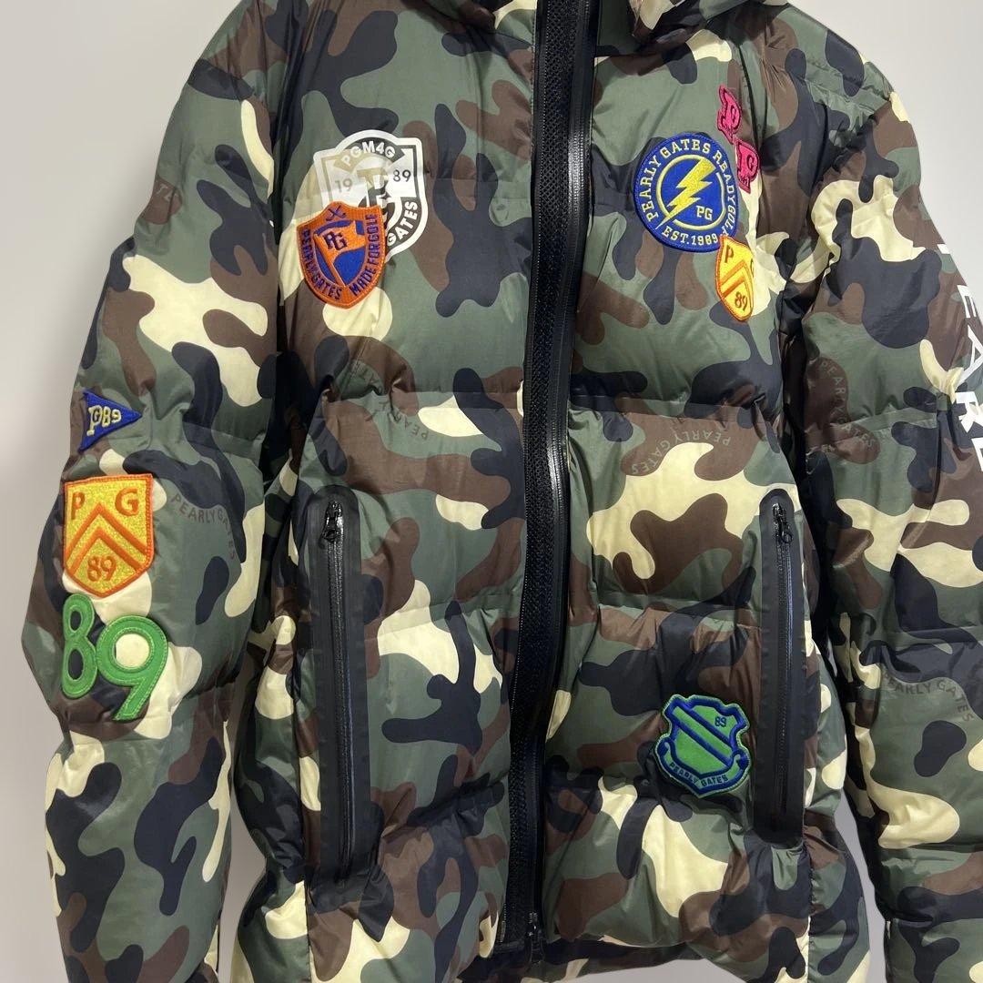 PEARLY GATES 迷彩柄 ダウンジャケット XL