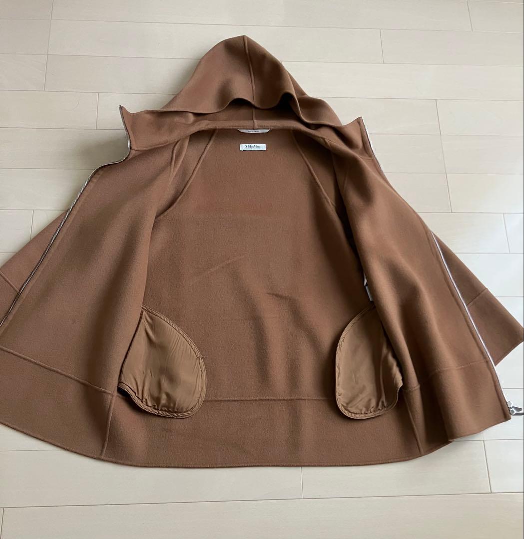 S MaxMara キャメルフードコート