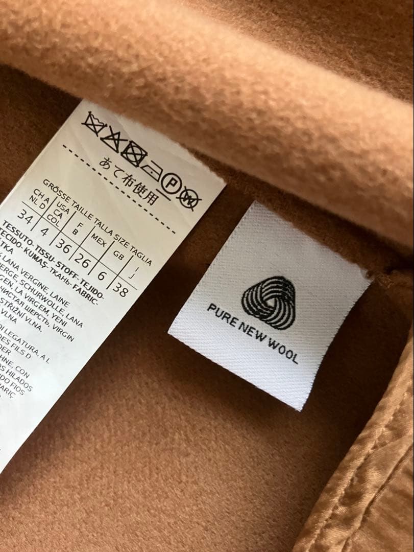 S MaxMara キャメルフードコート