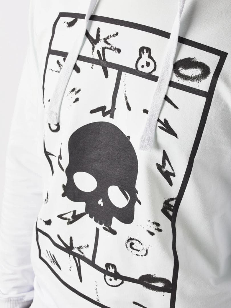 HYDROGEN（ハイドロゲン） COURT コート フーディ パーカー（白）