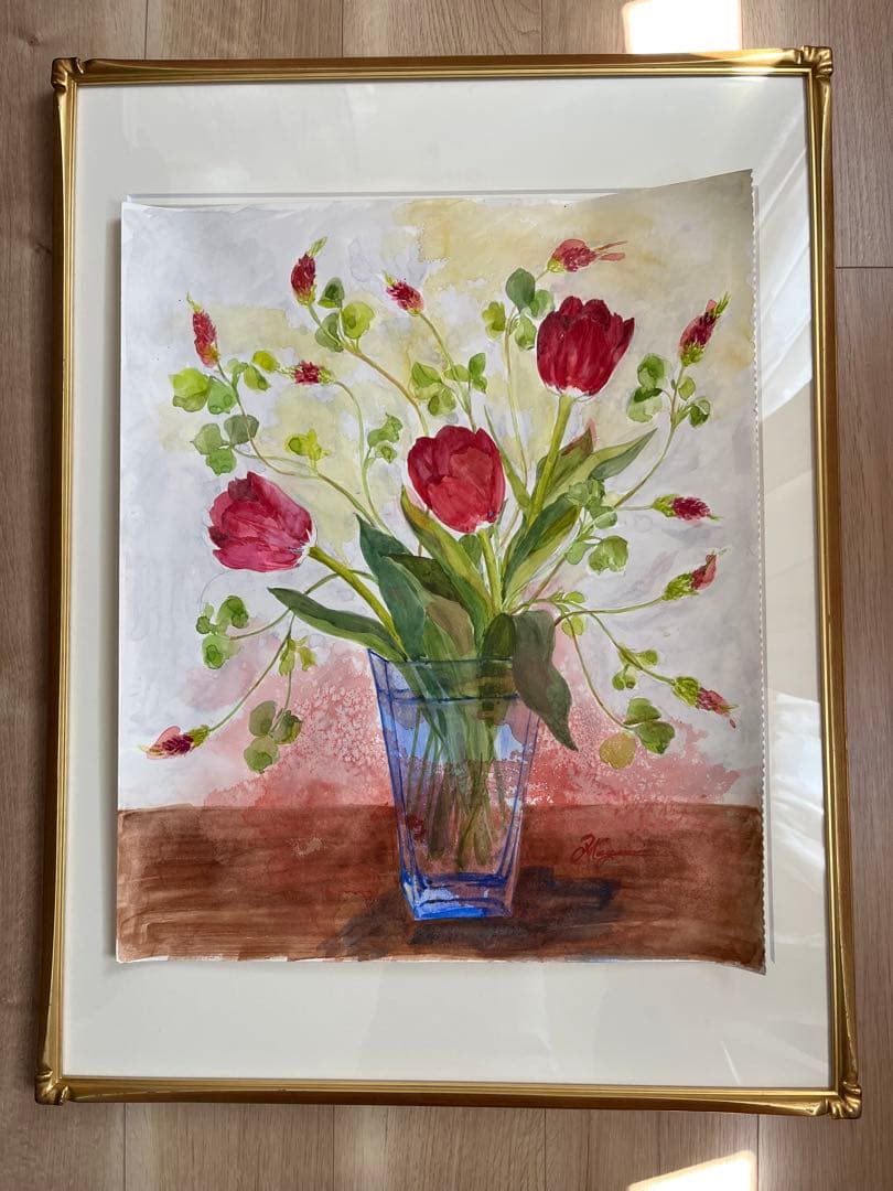 ダンス　水彩画　原画