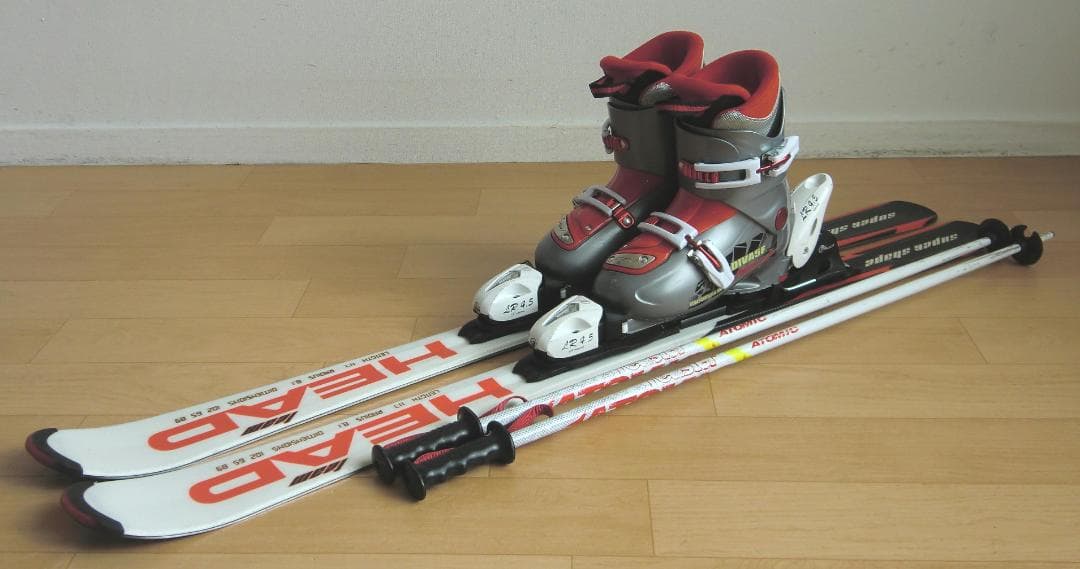 ■■1月限定■送料無料■HEAD■子供用スキーセット■板117靴22■WAX済■
