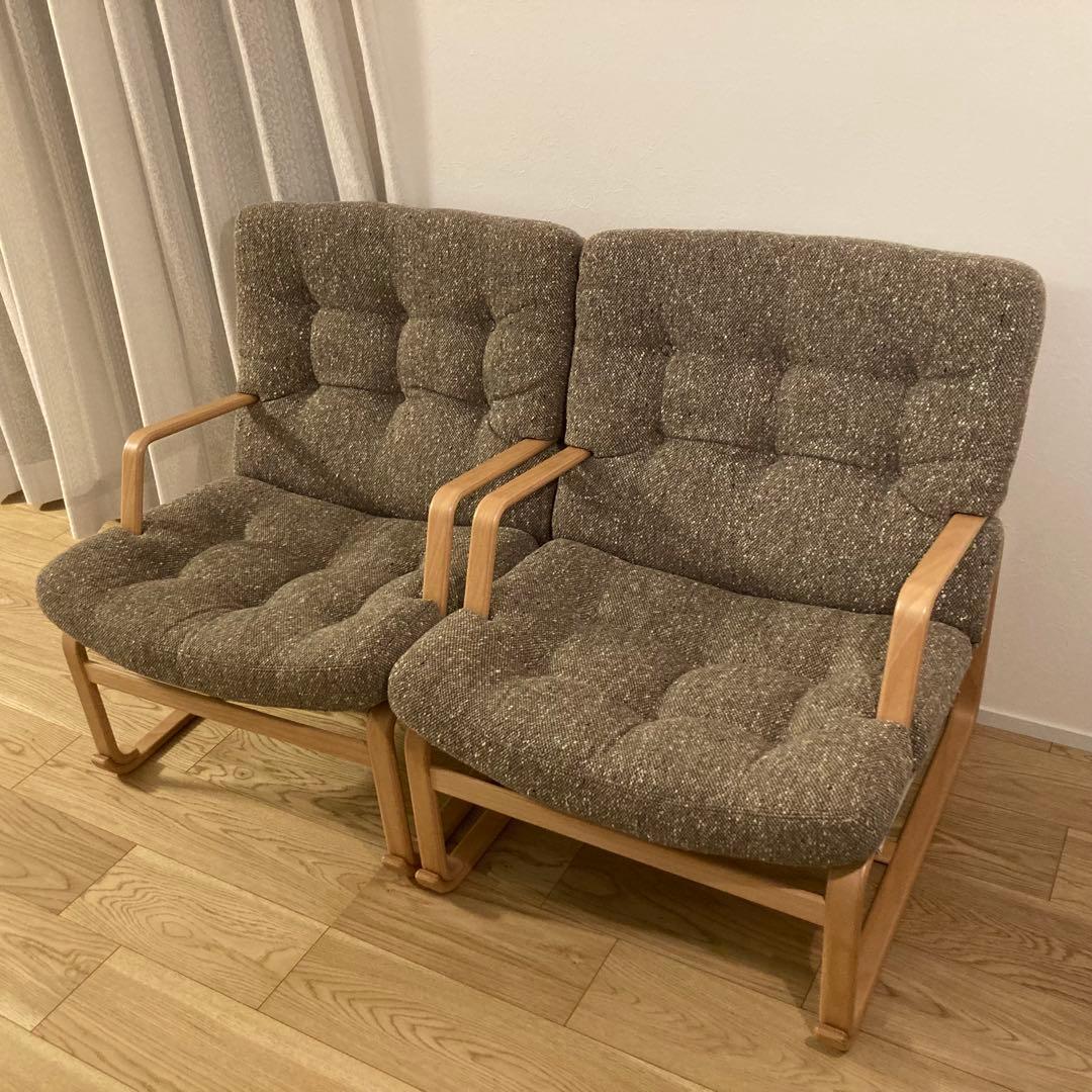 ブルーノマットソン　1人掛けソファ　肘付き　ハイタイプ1脚