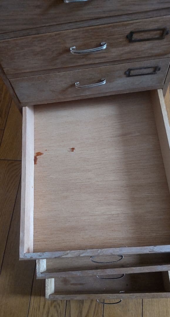 木製　７段　小引き出し　収納　昭和レトロ