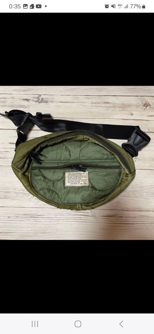 キムタク　私物　US アス　キルティング　ボディバッグ