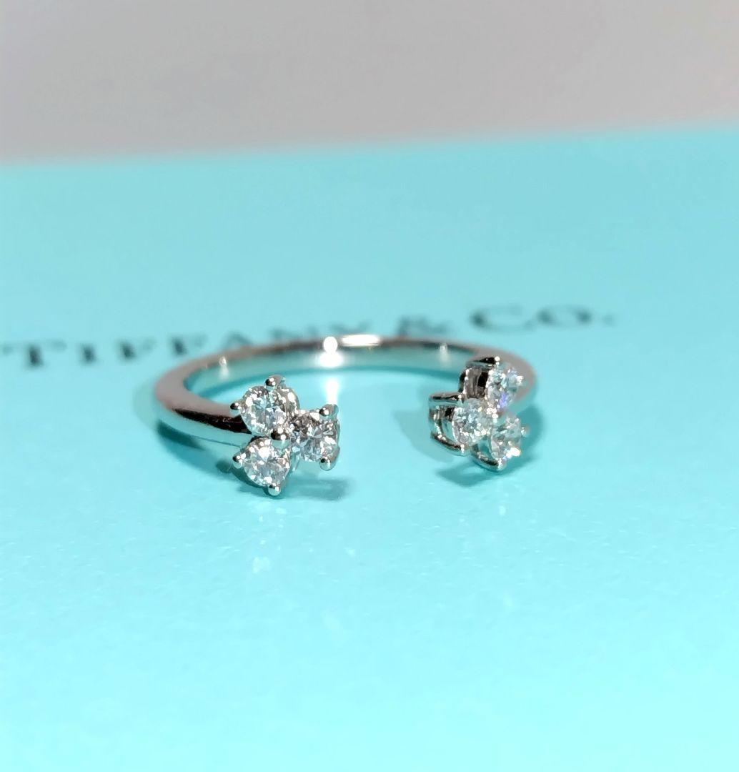TIFFANY ティファニー Pt950 アリア 2P リング