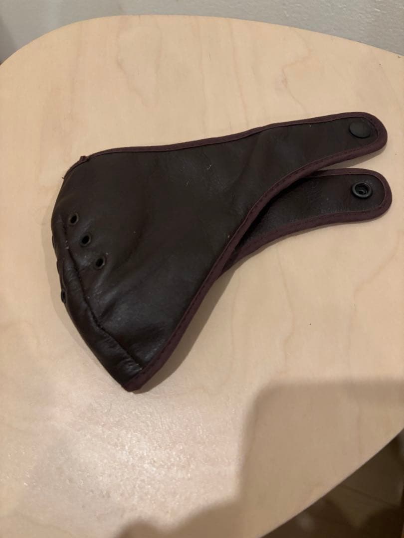 激レア　入手困難　Owens Helmets 半帽用レザーマスク