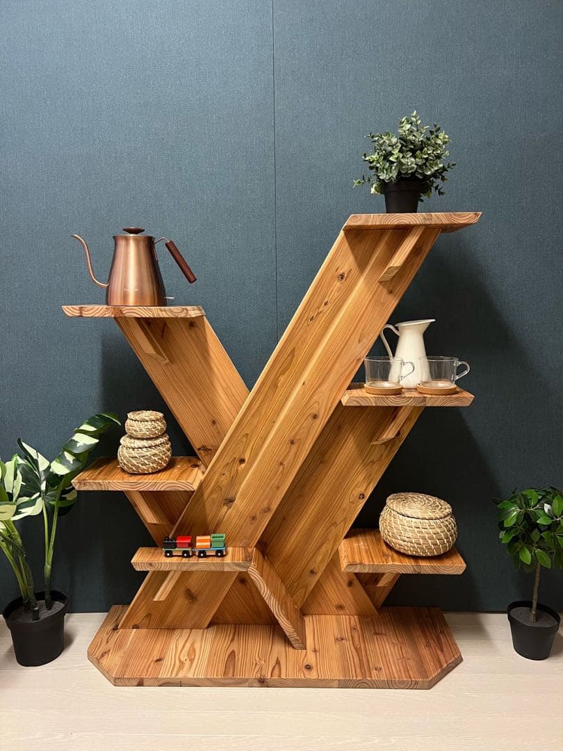 【在庫整理】 シェルフ アガベ 杉 90cm 30cm 105cm