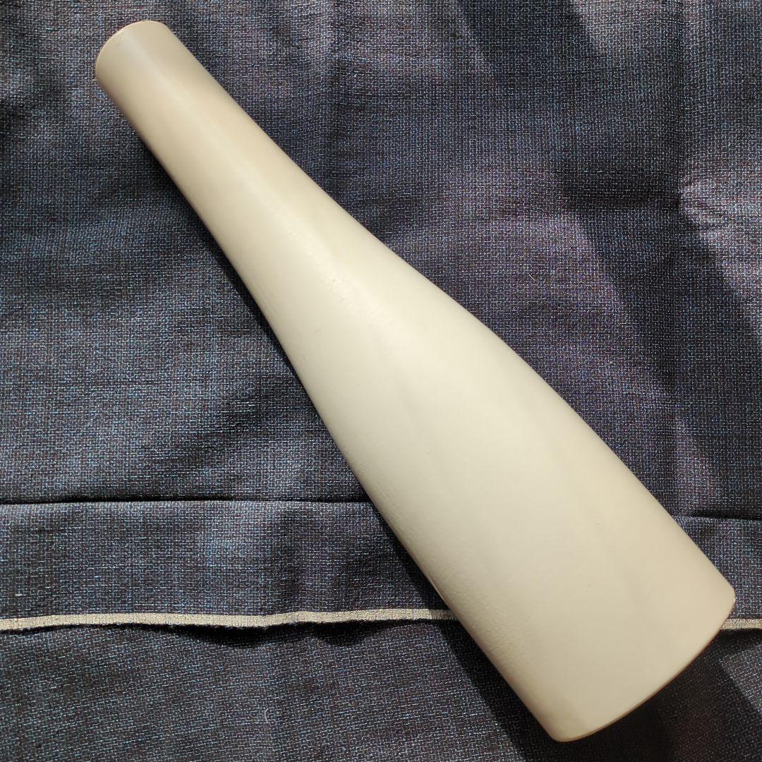 ドイツ　花瓶　scheurich　陶器製ヴィンテージ花瓶　ホワイト細長花瓶