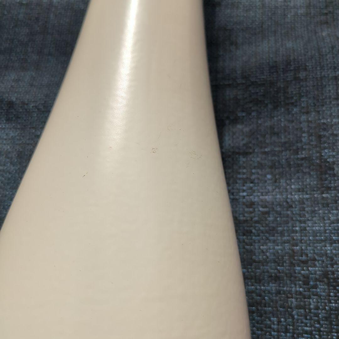 ドイツ　花瓶　scheurich　陶器製ヴィンテージ花瓶　ホワイト細長花瓶