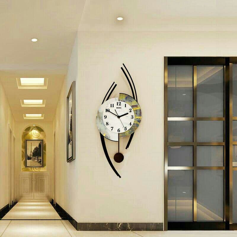 北欧の現代のミニマリズムリビングルームの壁時計時計時計のマーサー光3+