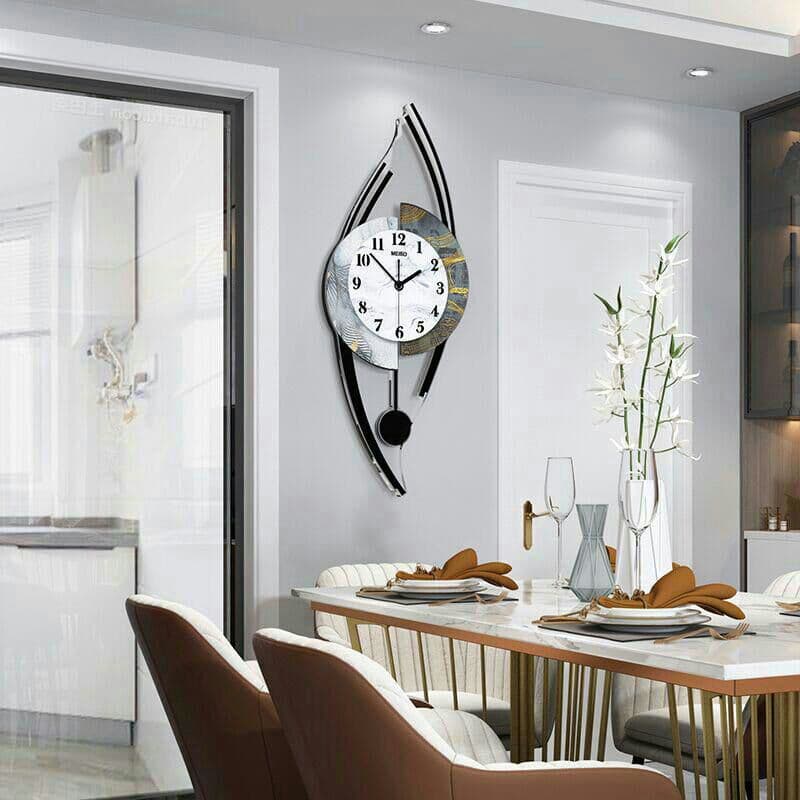北欧の現代のミニマリズムリビングルームの壁時計時計時計のマーサー光3+