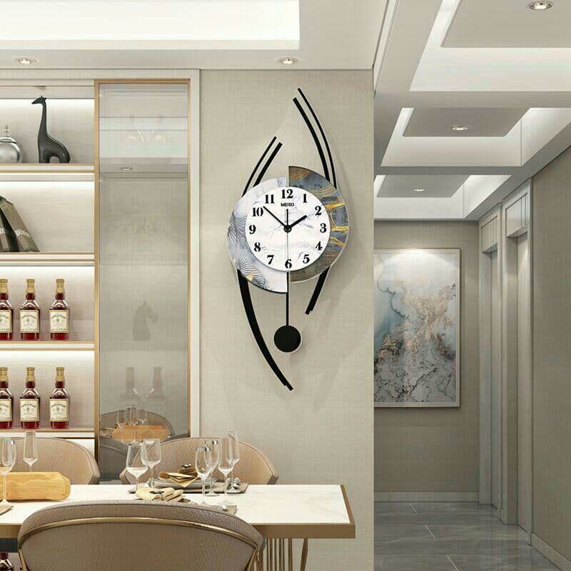 北欧の現代のミニマリズムリビングルームの壁時計時計時計のマーサー光3+