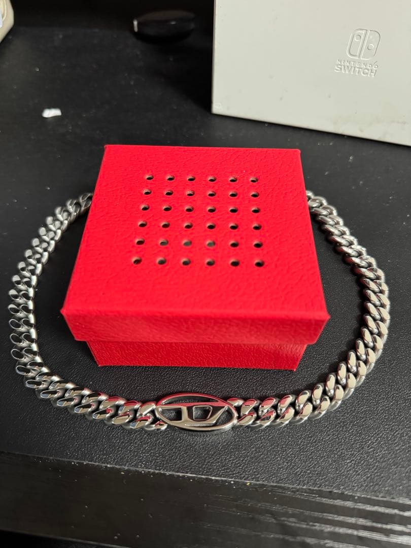 DIESEL シルバー チェーンネックレス 新品