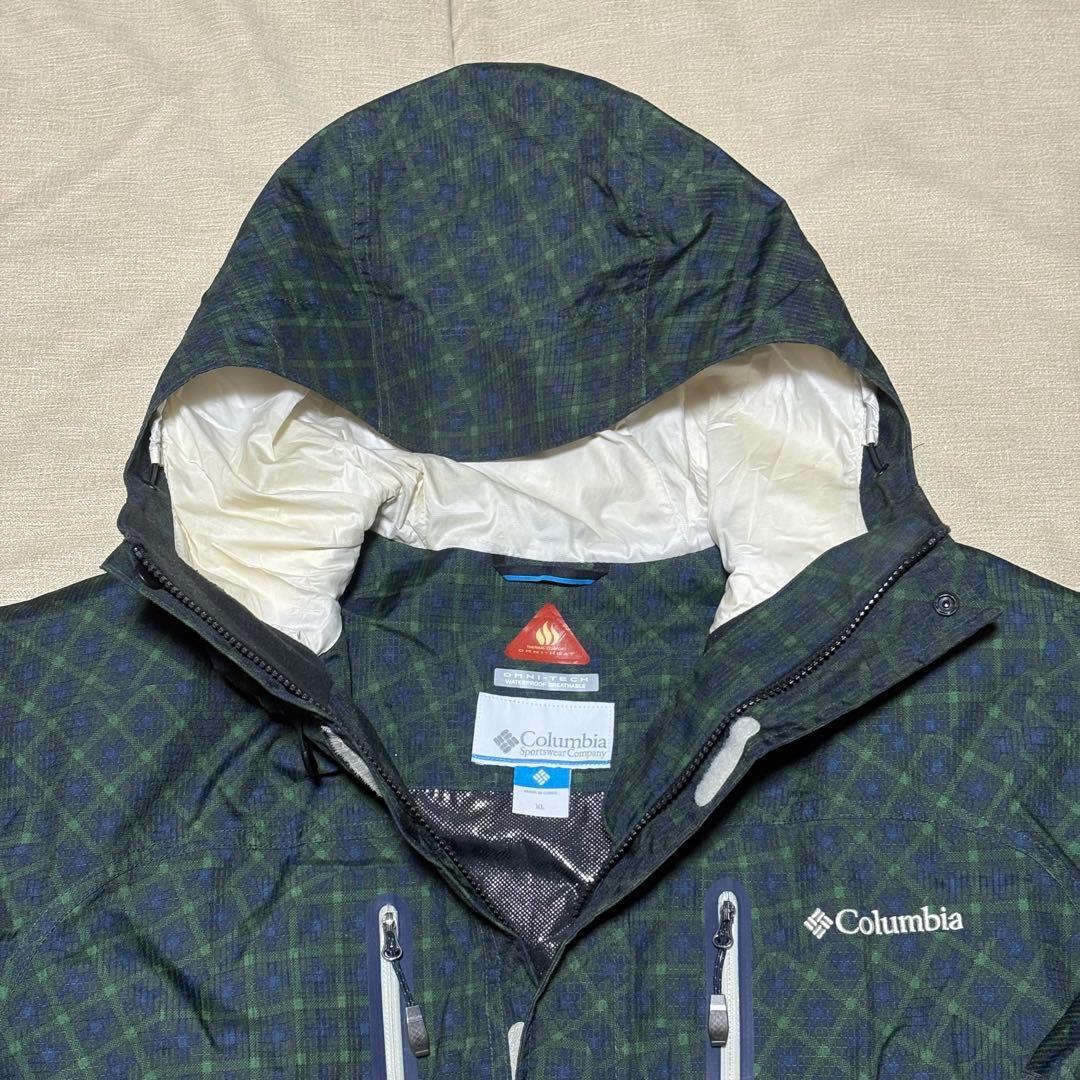 Columbia チェック柄 防水スノーウェア上下セット　メンズ　コロンビア