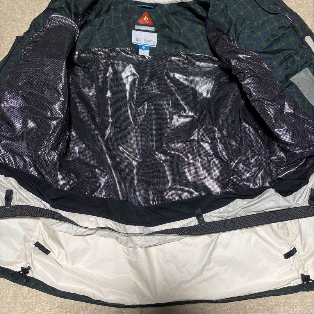 Columbia チェック柄 防水スノーウェア上下セット　メンズ　コロンビア