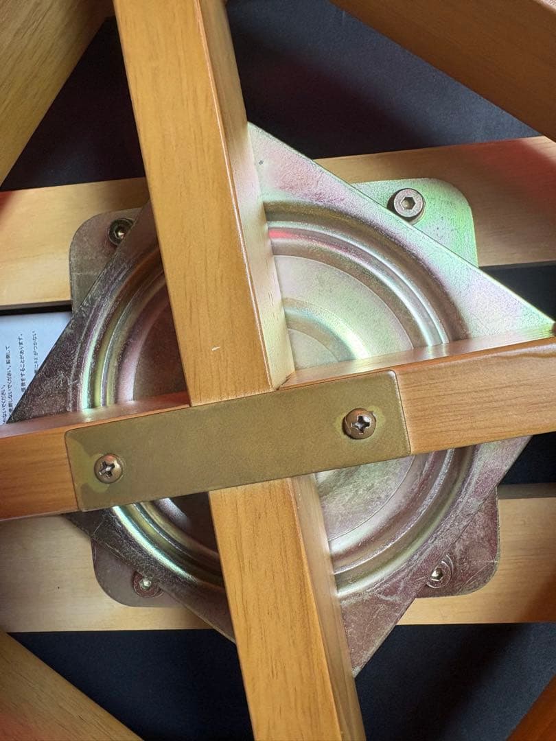 ニトリ 回転式ダイニングチェア 2脚セット　ナチュラルウッド