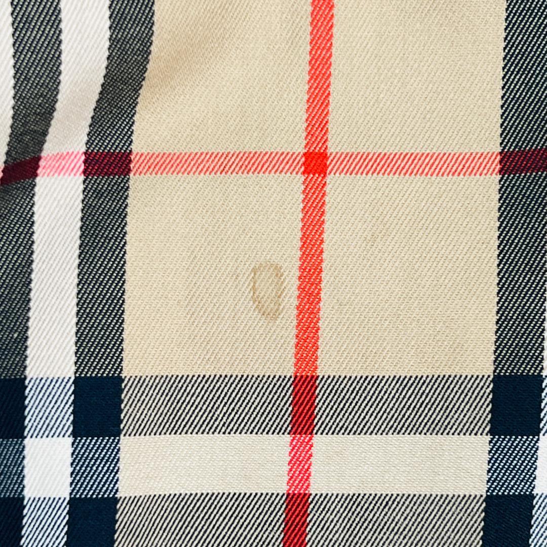 【バーバリー】トレンチコート　ノバチェック　ベルト　エポレット　袖ベルト　XL