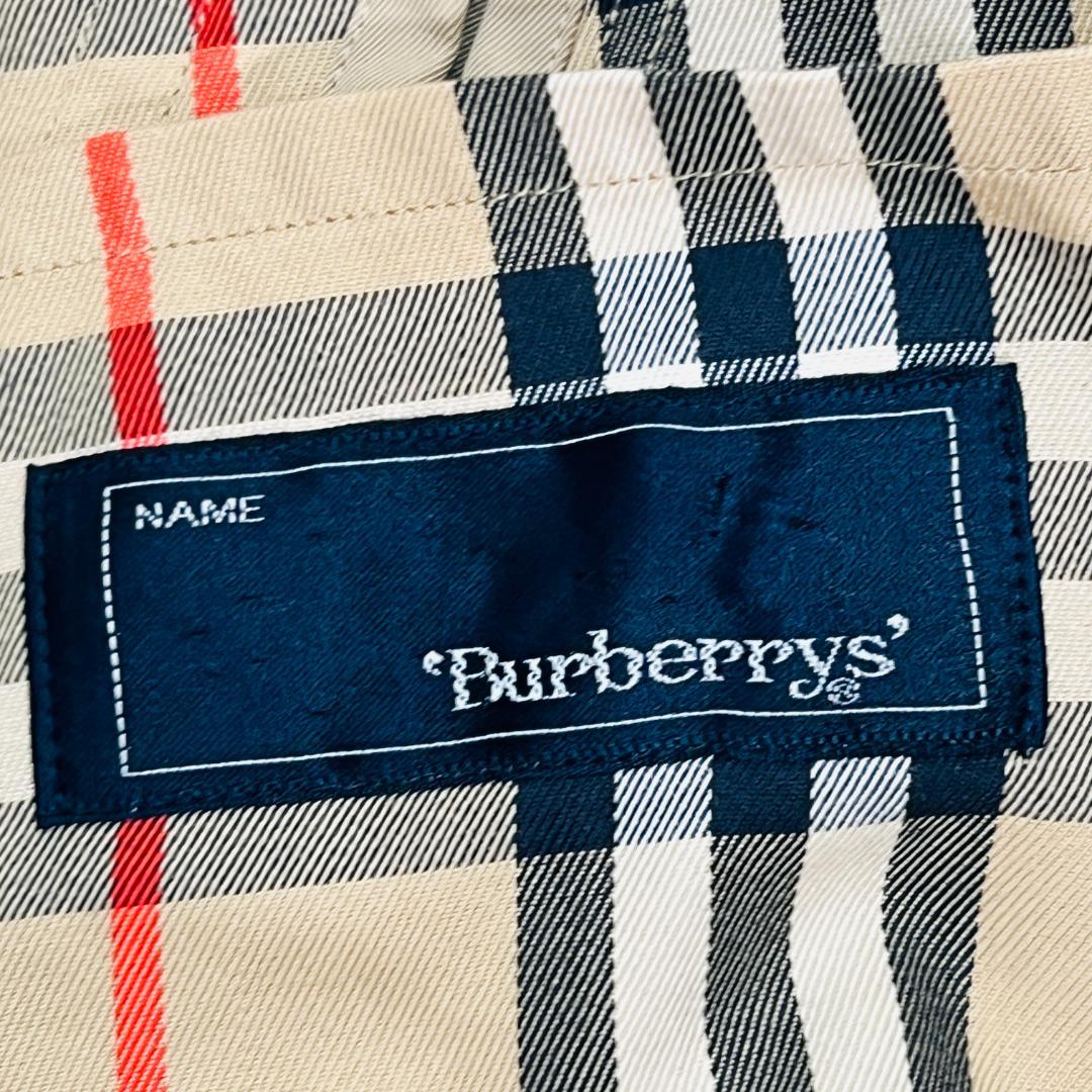 【バーバリー】トレンチコート　ノバチェック　ベルト　エポレット　袖ベルト　XL