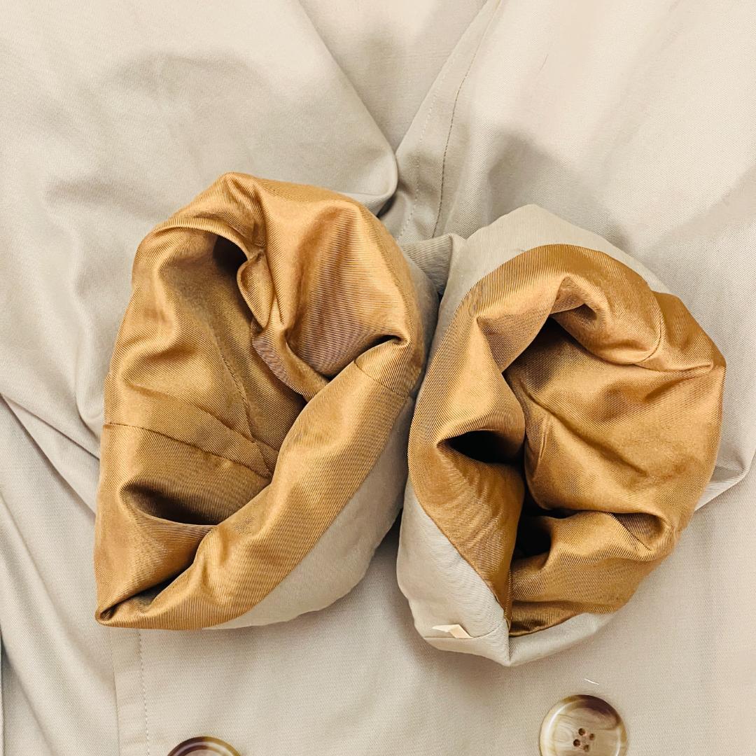 【バーバリー】トレンチコート　ノバチェック　ベルト　エポレット　袖ベルト　XL