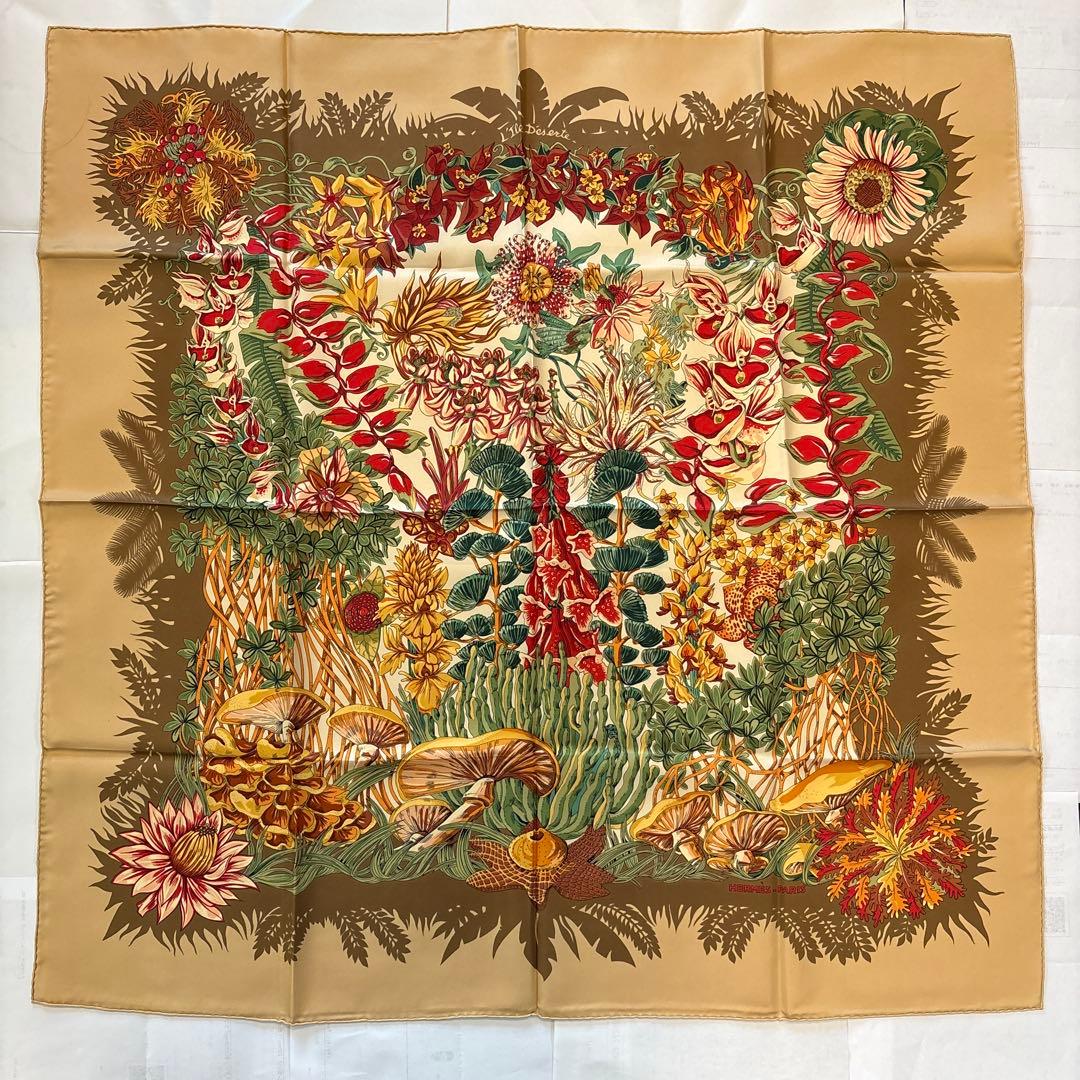 エルメス カレ 90「L'Ile Deserte (無人島)」スカーフ