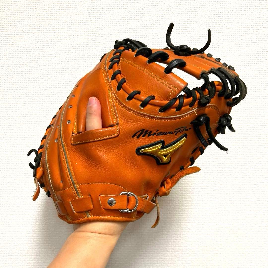 901 ミズノプロ 型抜群 即戦力 美品 硬式 キャッチャーミット