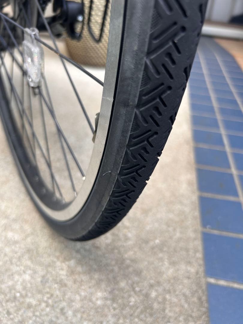 「美品」ブリヂストン 電動アシスト自転車 グレー