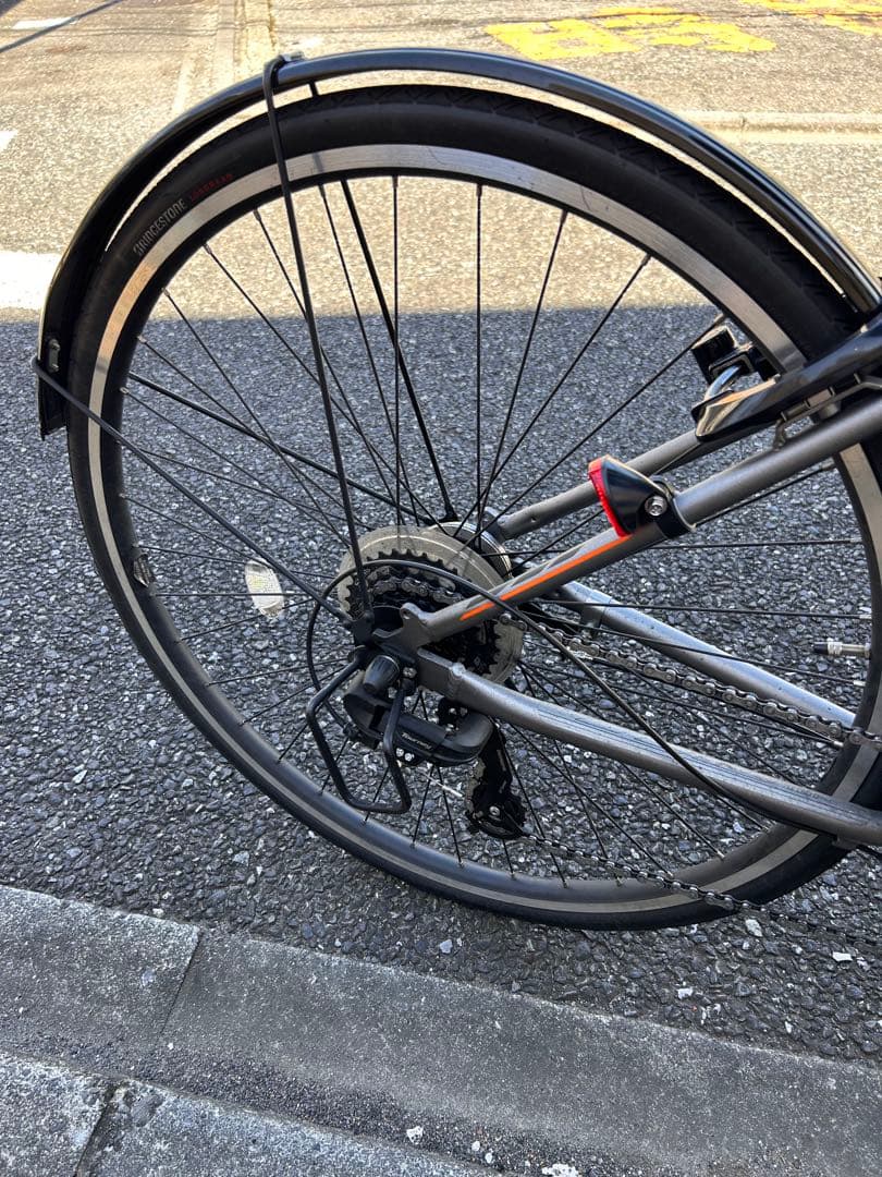 「美品」ブリヂストン 電動アシスト自転車 グレー